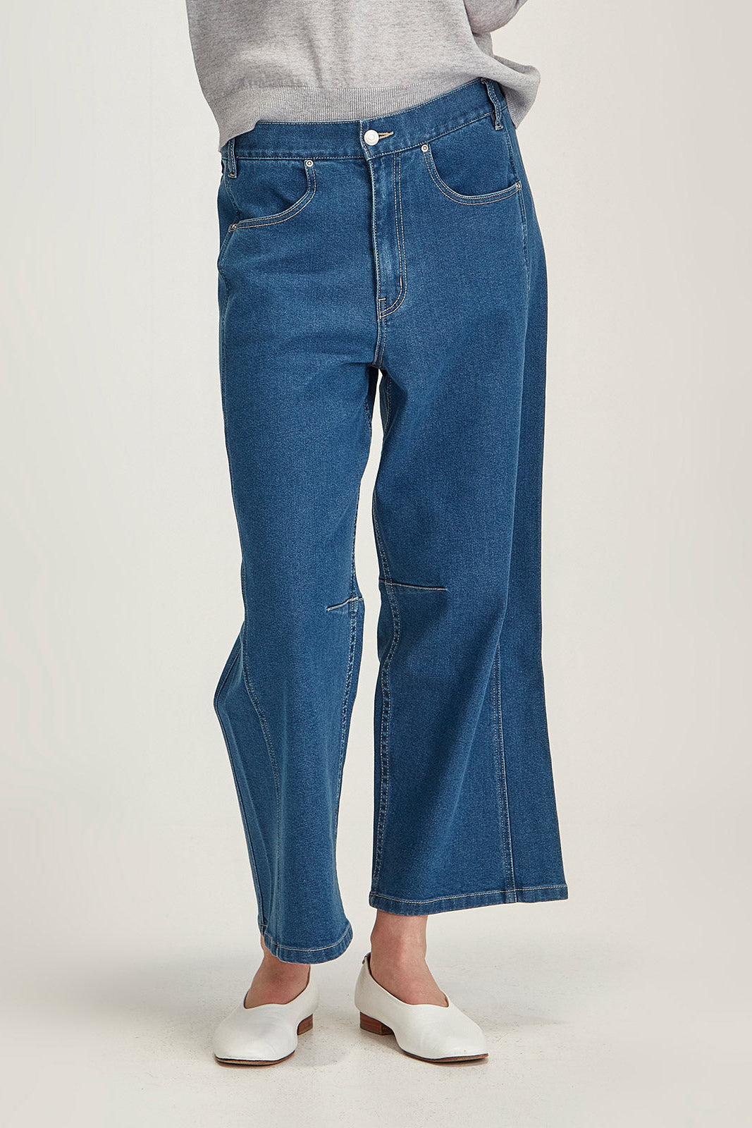 SILLS BRANWELL JEAN - MID WASH BLUE - THE VOGUE STORE