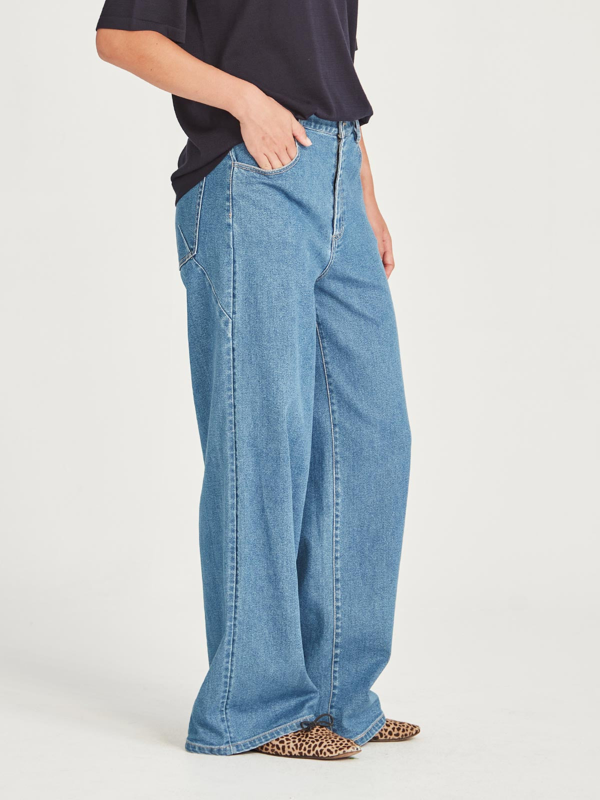 SILLS MADISON DENIM JEAN - MID WASH - THE VOGUE STORE