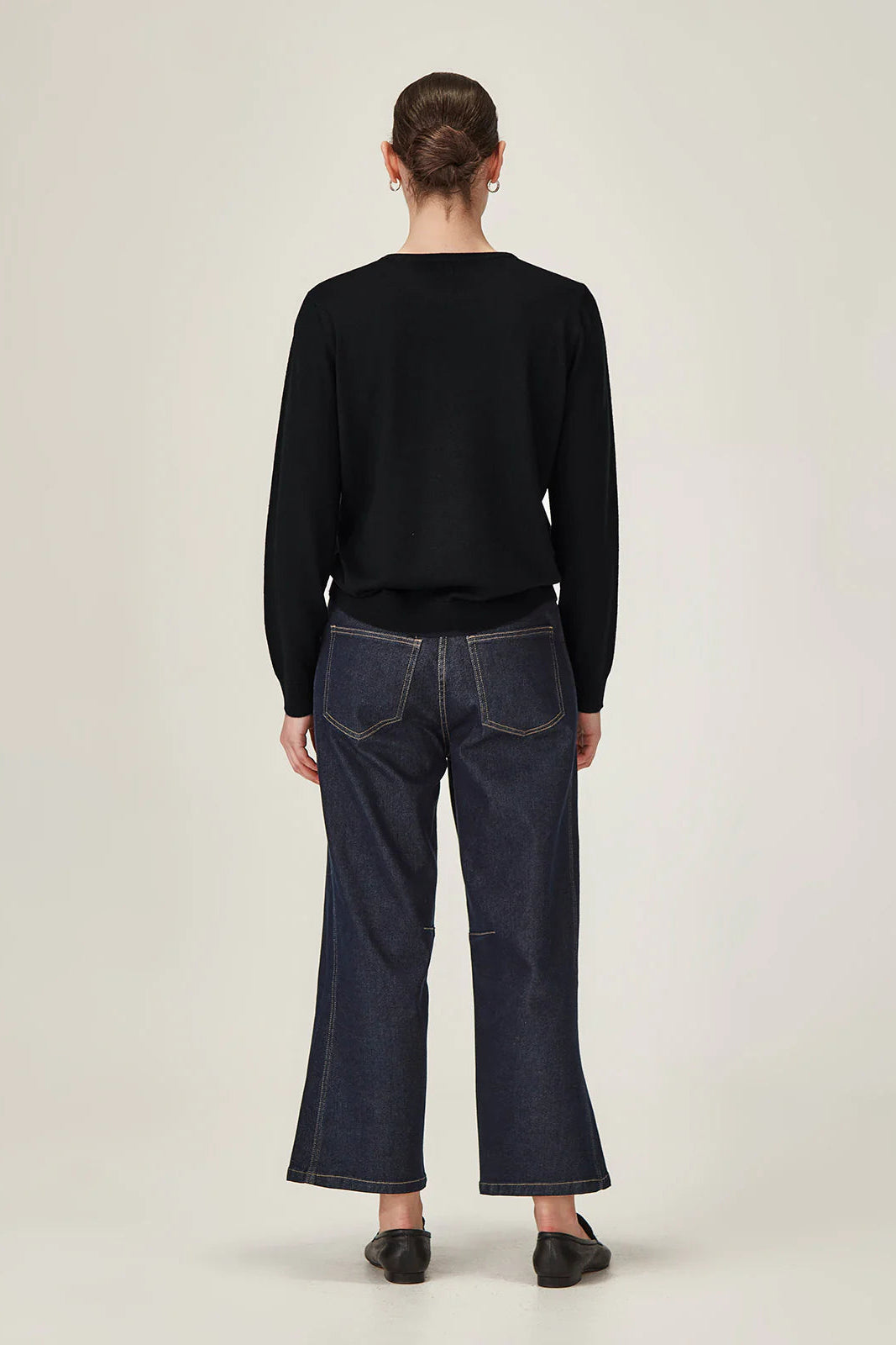 SILLS ISABEL MERINO SWEATER - BLACK - THE VOGUE STORE