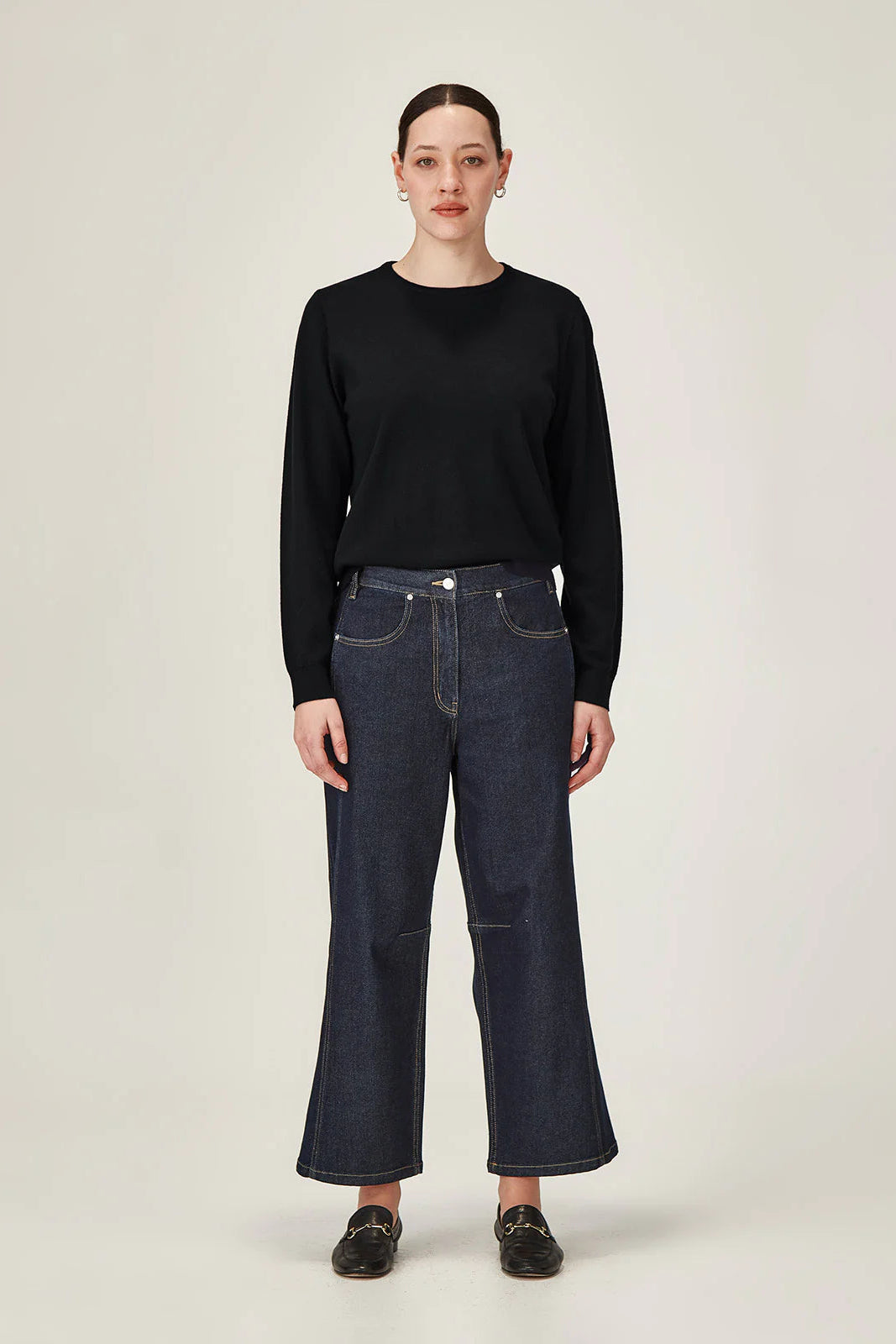SILLS ISABEL MERINO SWEATER - BLACK - THE VOGUE STORE