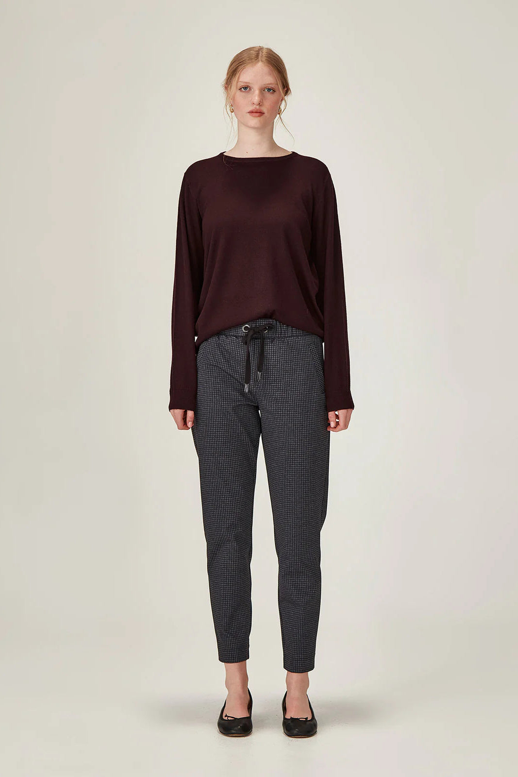 SILLS ISABEL MERINO SWEATER - PLUM - THE VOGUE STORE