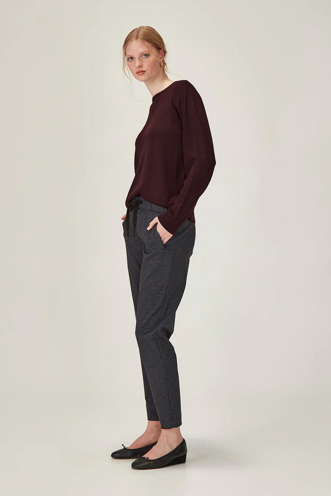 SILLS ISABEL MERINO SWEATER - PLUM - THE VOGUE STORE