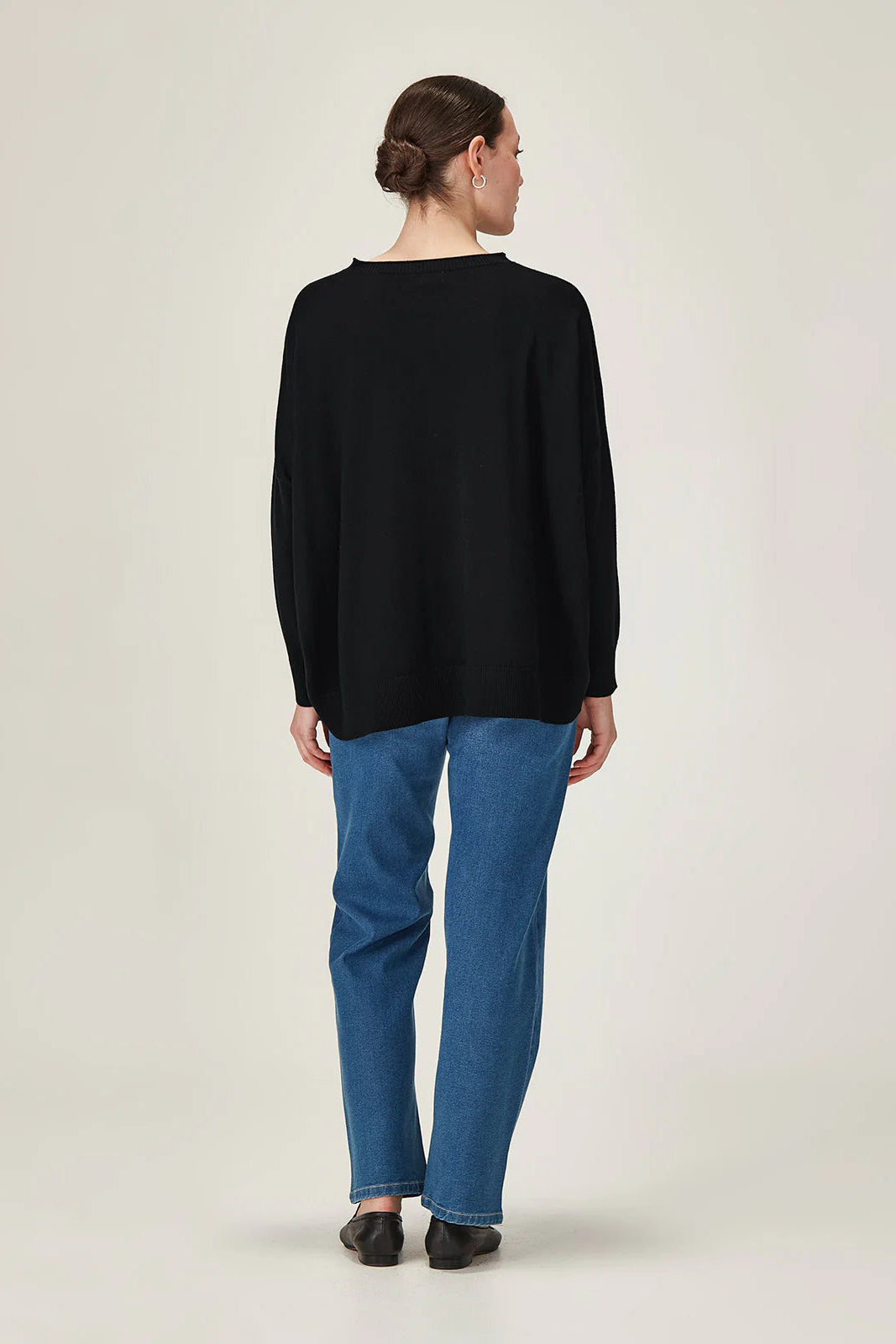 SILLS GEMMA MERINO WEEKENDER - BLACK - THE VOGUE STORE