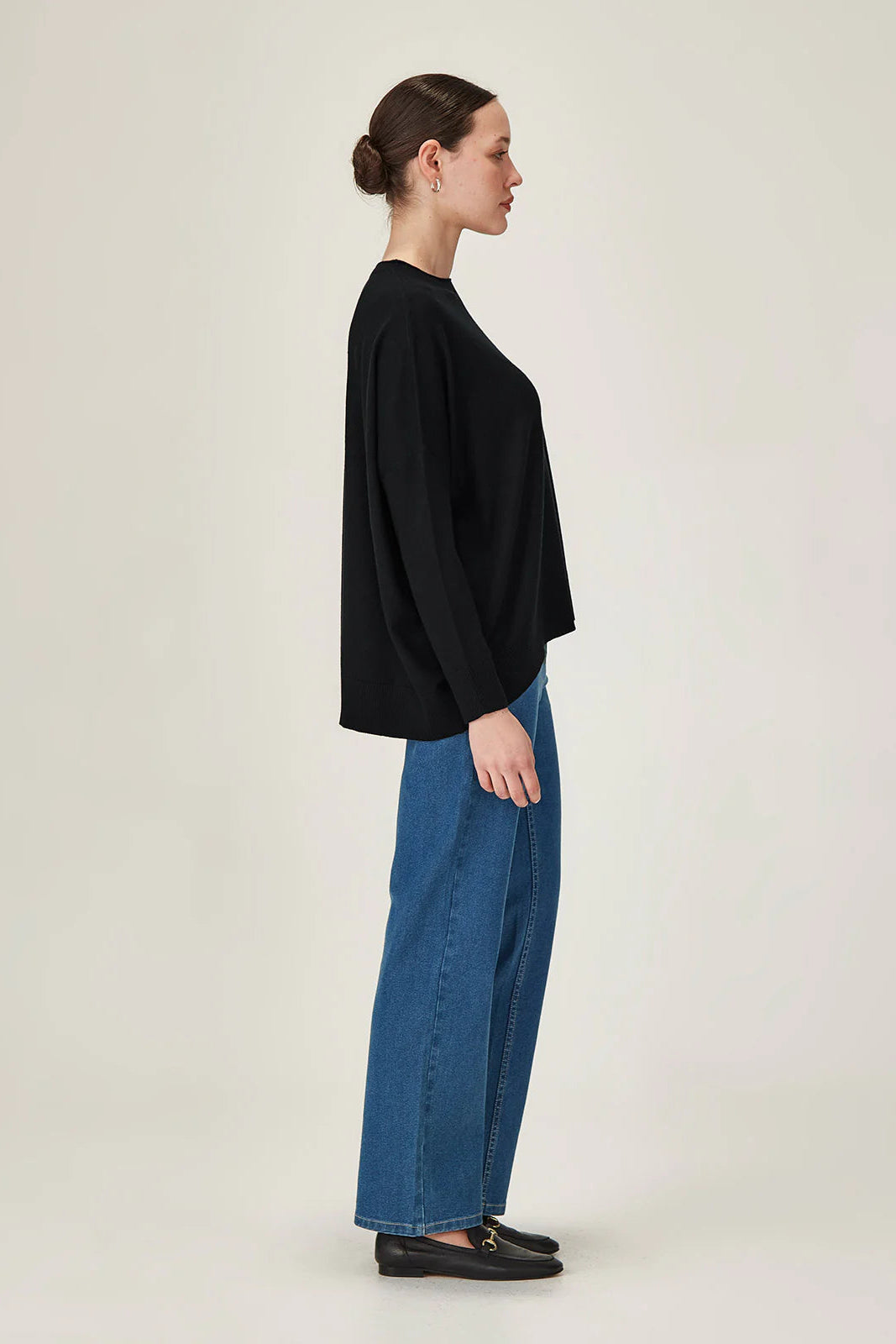 SILLS GEMMA MERINO WEEKENDER - BLACK - THE VOGUE STORE