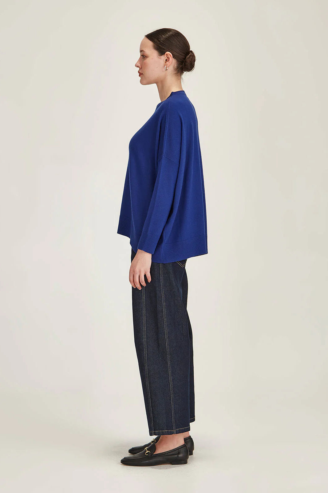 SILLS GEMMA MERINO WEEKENDER - COBALT - THE VOGUE STORE