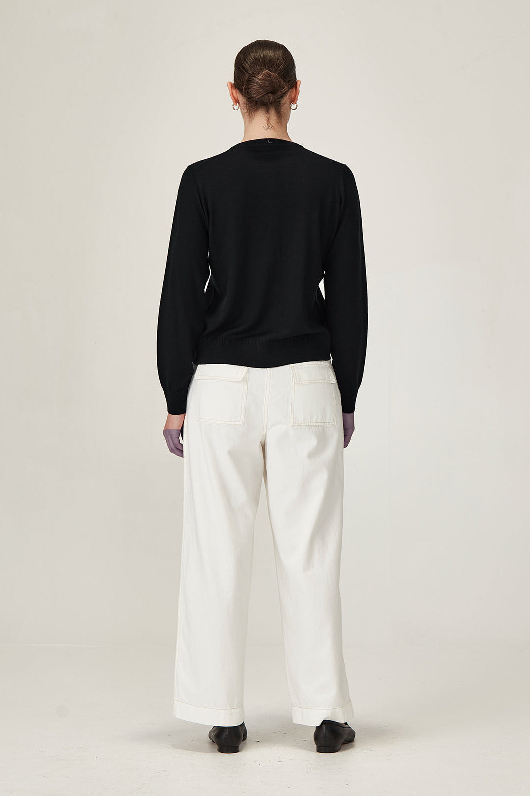 SILLS FELICITY MERINO CARDIGAN - BLACK - THE VOGUE STORE