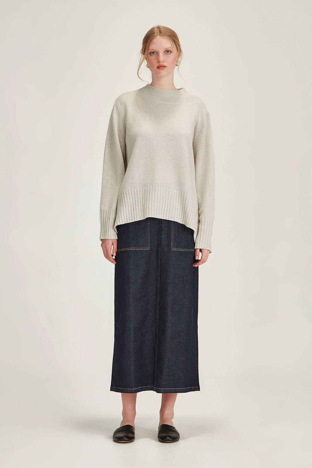 SILLS REI MERINO SWEATER - VAPOUR - THE VOGUE STORE