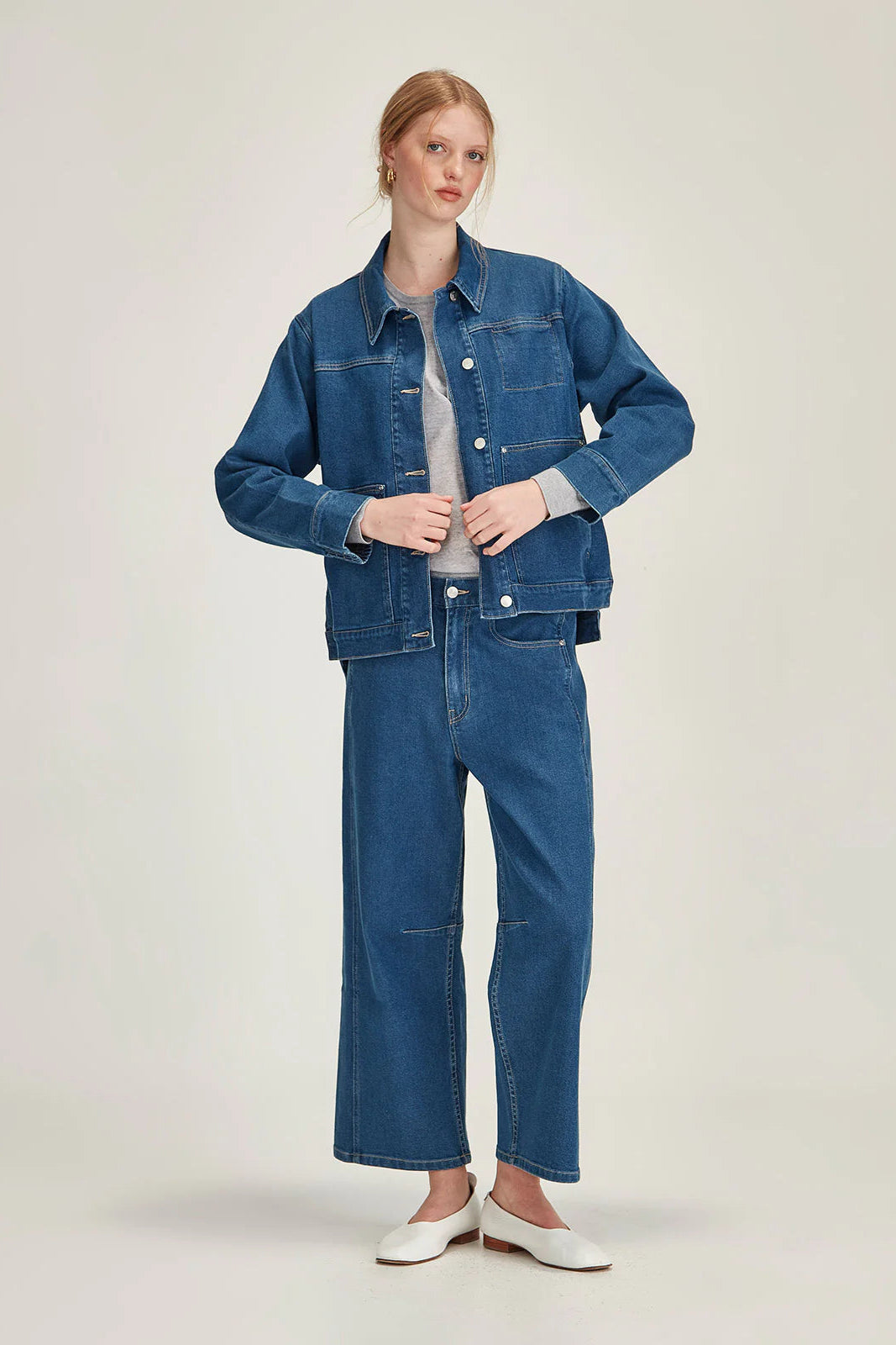 SILLS BEAUMONT JACKET - MID WASH - THE VOGUE STORE