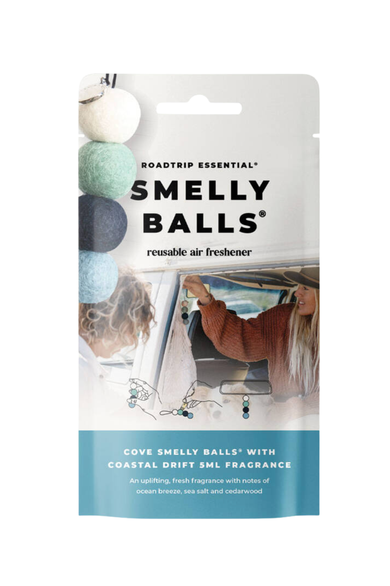 SMELLY BALLS AIR FRESHENER COVE SET - COASTAL DRIFT - THE VOGUE STORE