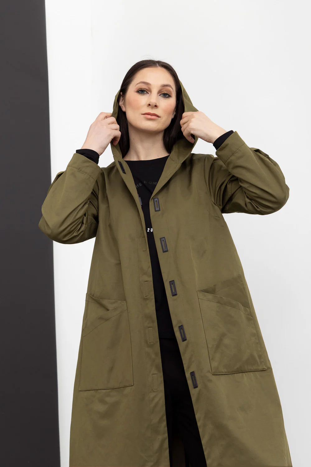 STYLE XLAB SUBCONCIOUS TRENCH COAT - OLIVE - THE VOGUE STORE