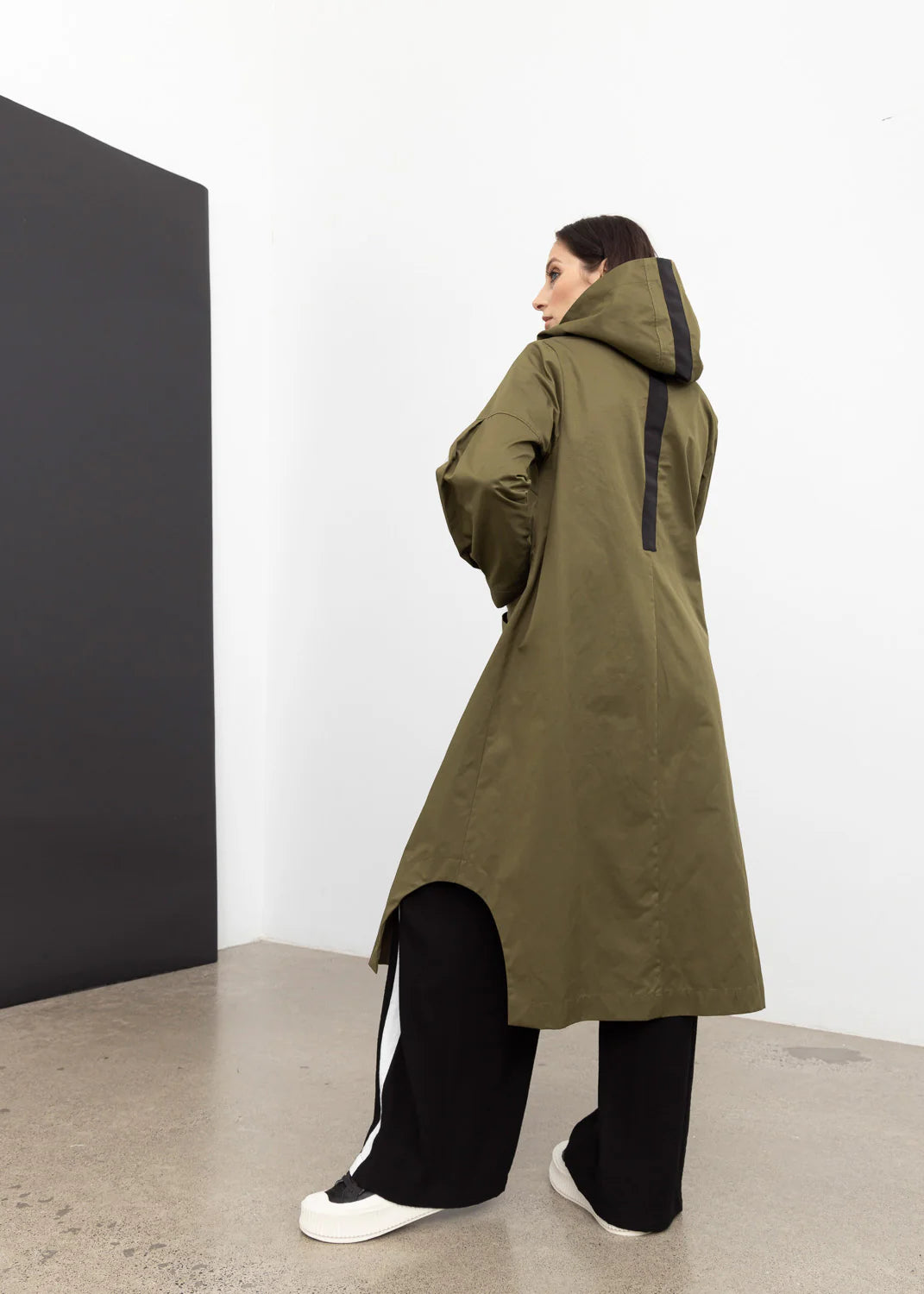 STYLE XLAB SUBCONCIOUS TRENCH COAT - OLIVE - THE VOGUE STORE