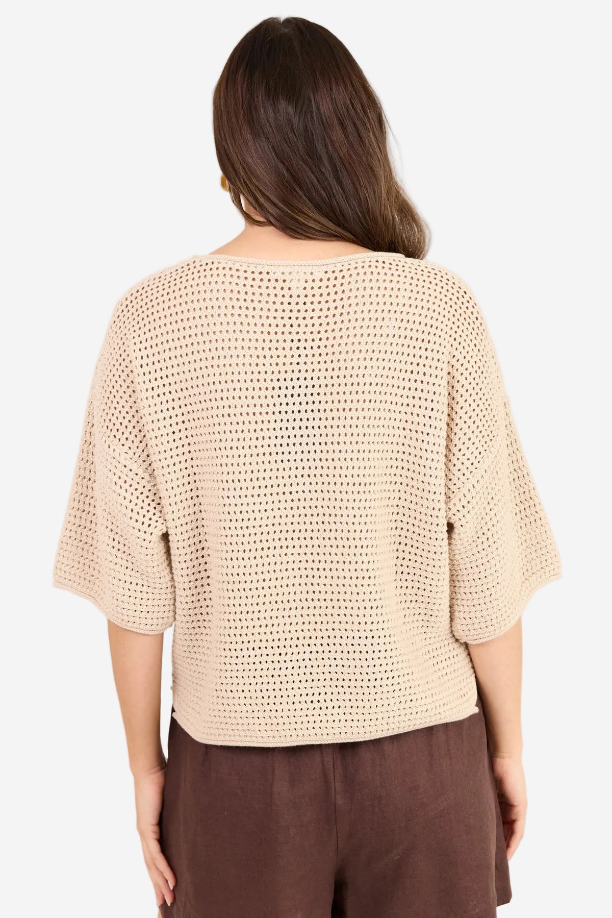 RE:UNION SUNRISE STRING CROCHET SS TOP - THE VOGUE STORE