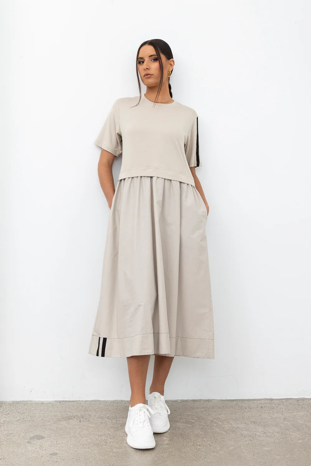 STYLE X LAB THAT WAY DRESS - IVORY - THE VOGUE STORE