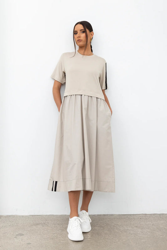 STYLE X LAB THAT WAY DRESS - IVORY - THE VOGUE STORE