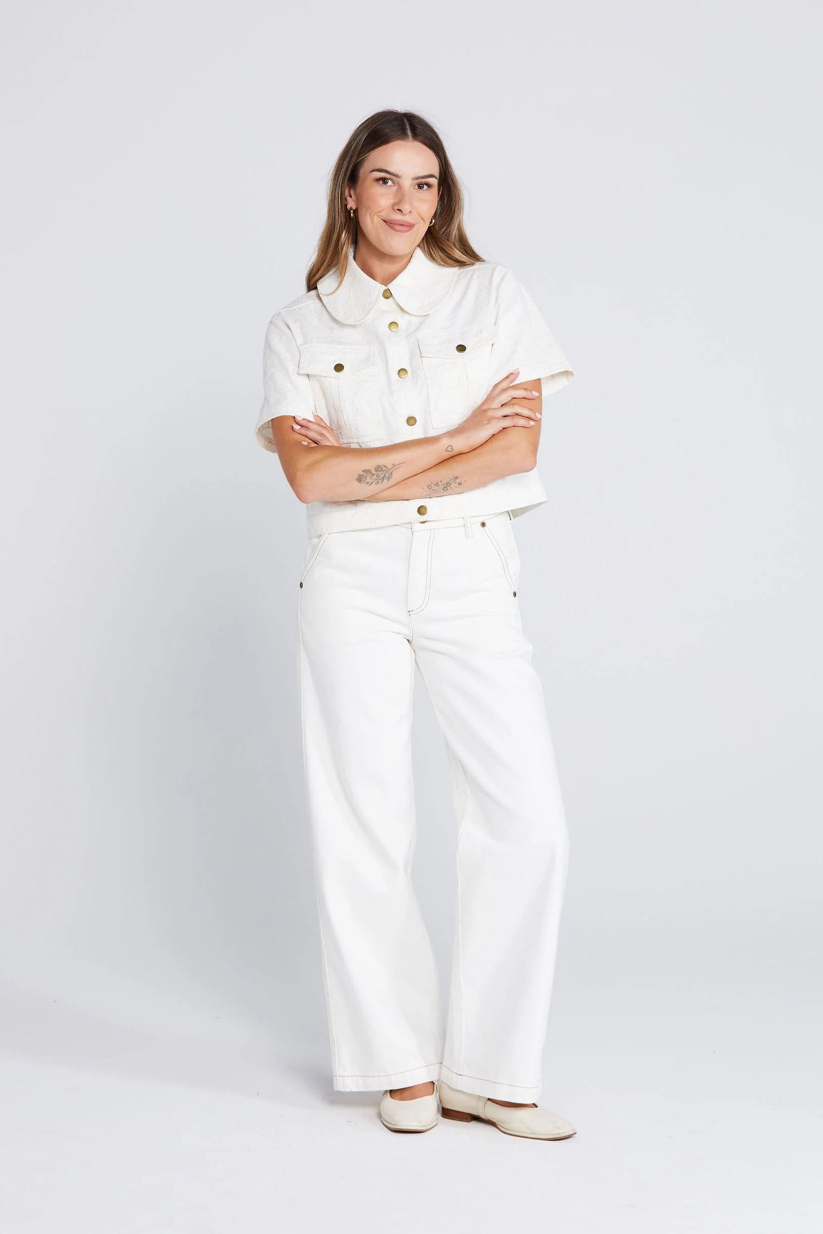 THING THING ZEPHRYA TOP - CREAMY DAISY - THE VOGUE STORE