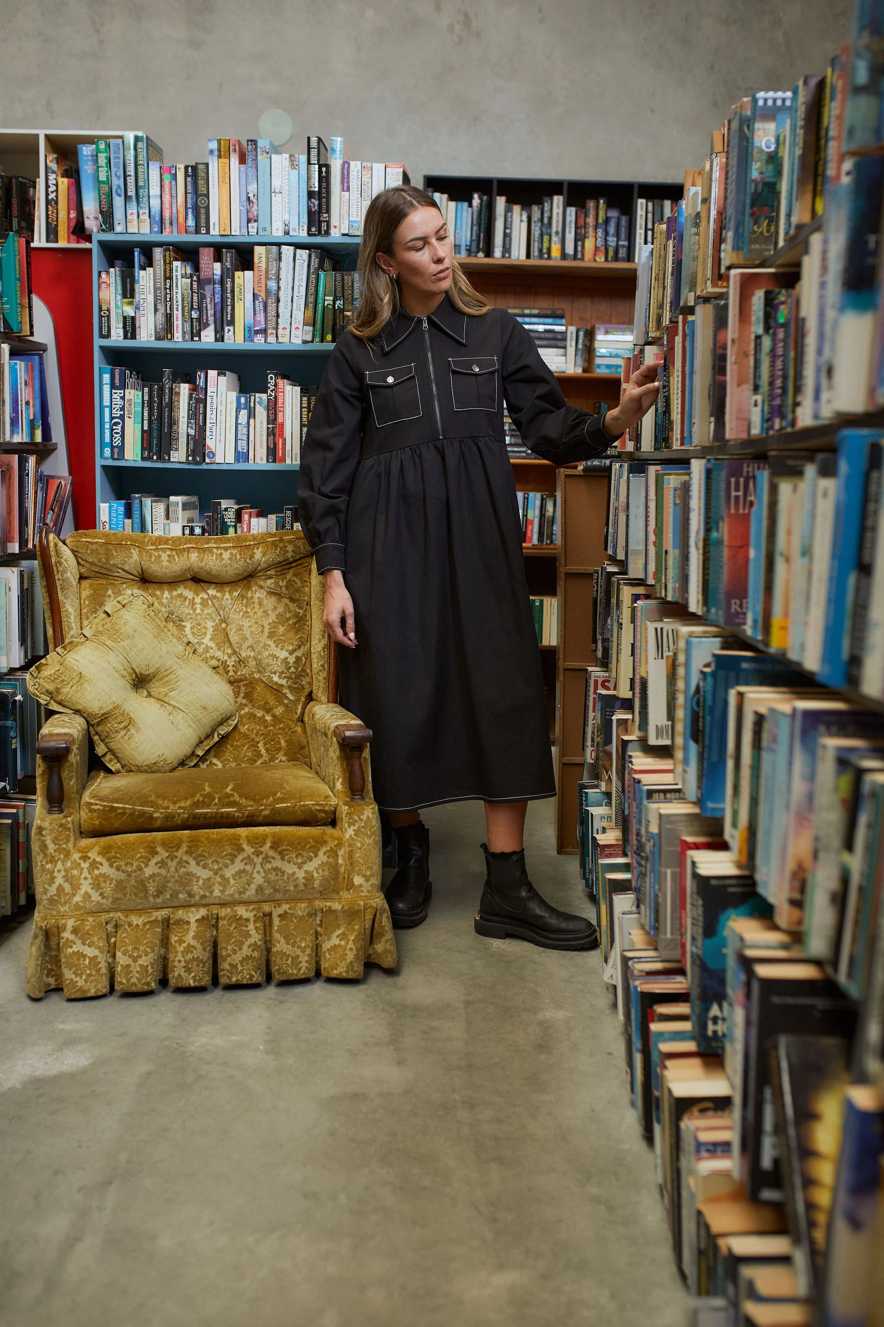THING THING DELPHI DRESS - BLACK - THE VOGUE STORE