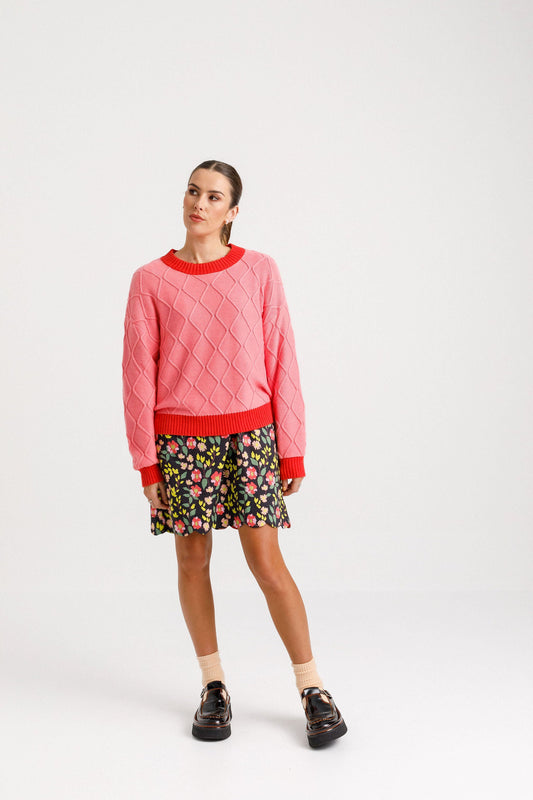 THING THING SHACKLE JUMPER - PINK LIPSTICK - THE VOGUE STORE