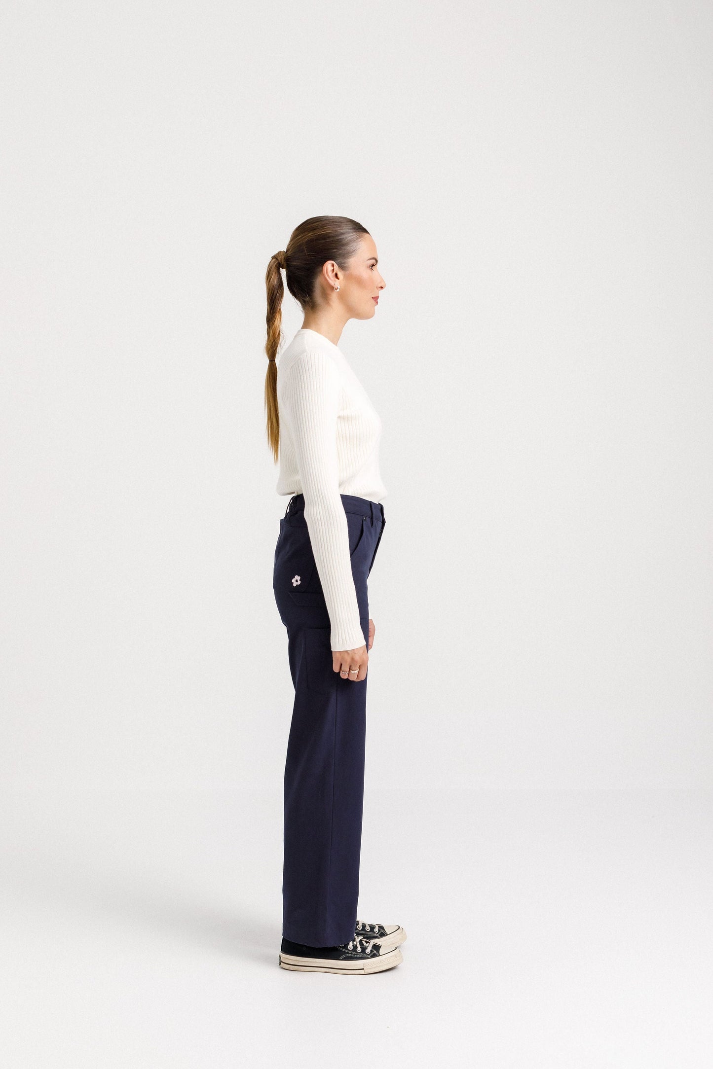THING THING HELPFUL PANT - NAVY - THE VOGUE STORE