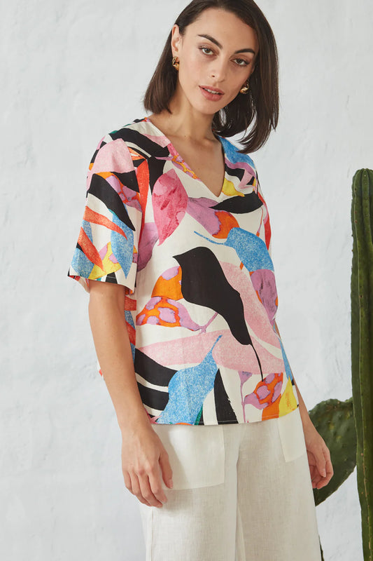 VERGE TANGO TOP - PRINT - THE VOGUE STORE