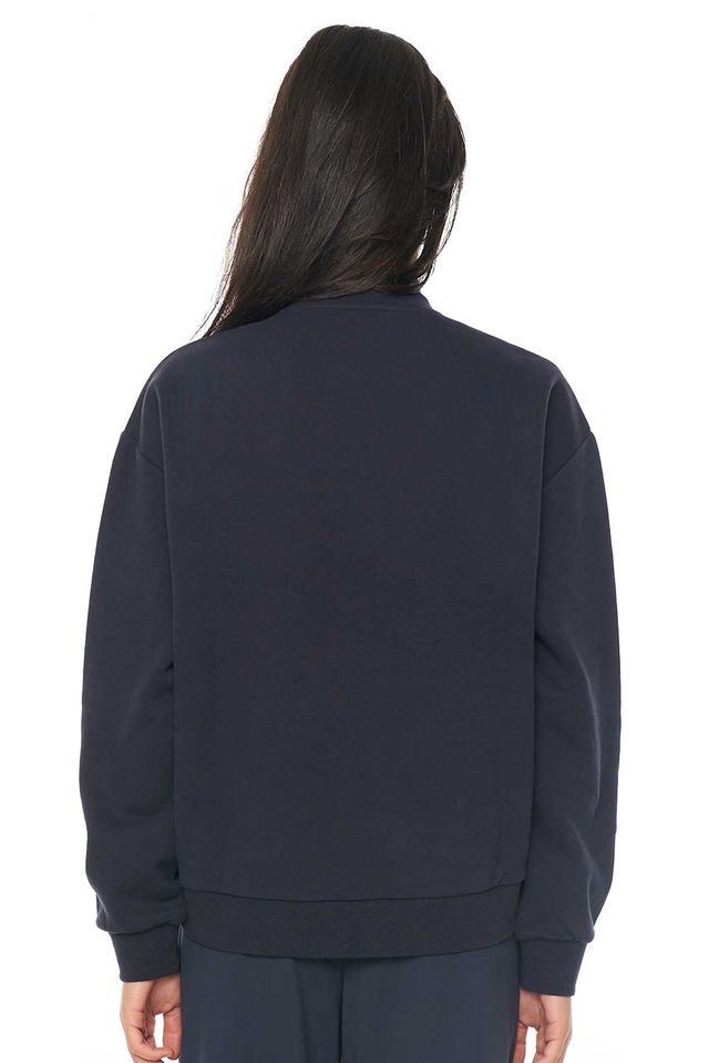 HUFFER SLOUCH CREW 350/AREA - NAVY - THE VOGUE STORE