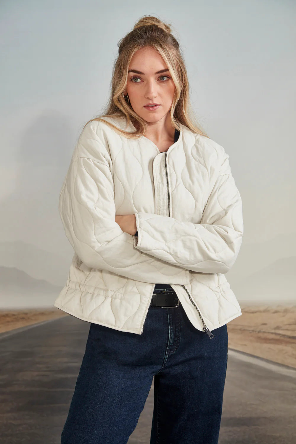 VERGE VEGA JACKET - BONE - THE VOGUE STORE