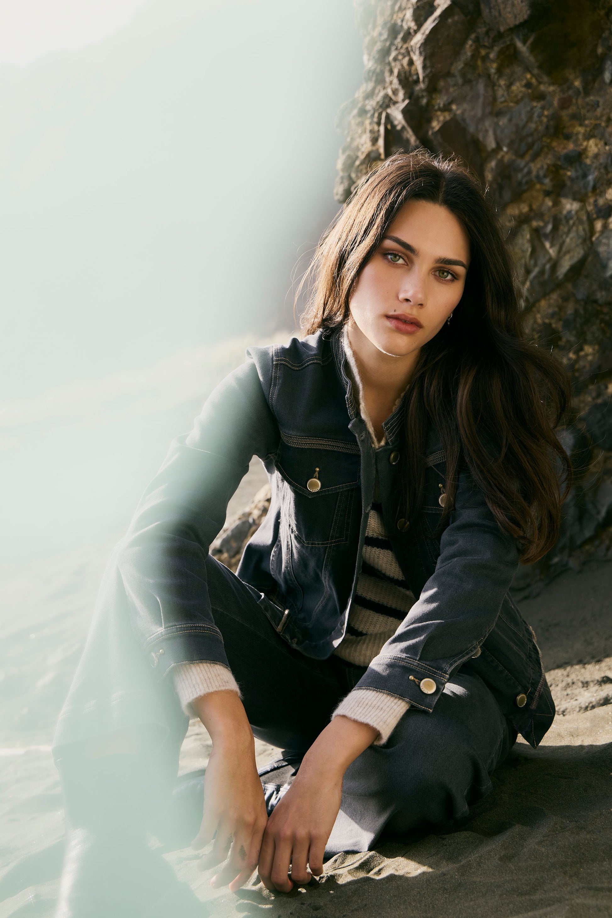 LANIA CHROME JACKET - CHARCOAL - THE VOGUE STORE