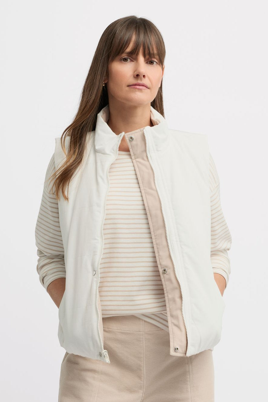 YARRA TRAIL LEVITY PUFFER - ALMOND ECRU - THE VOGUE STORE