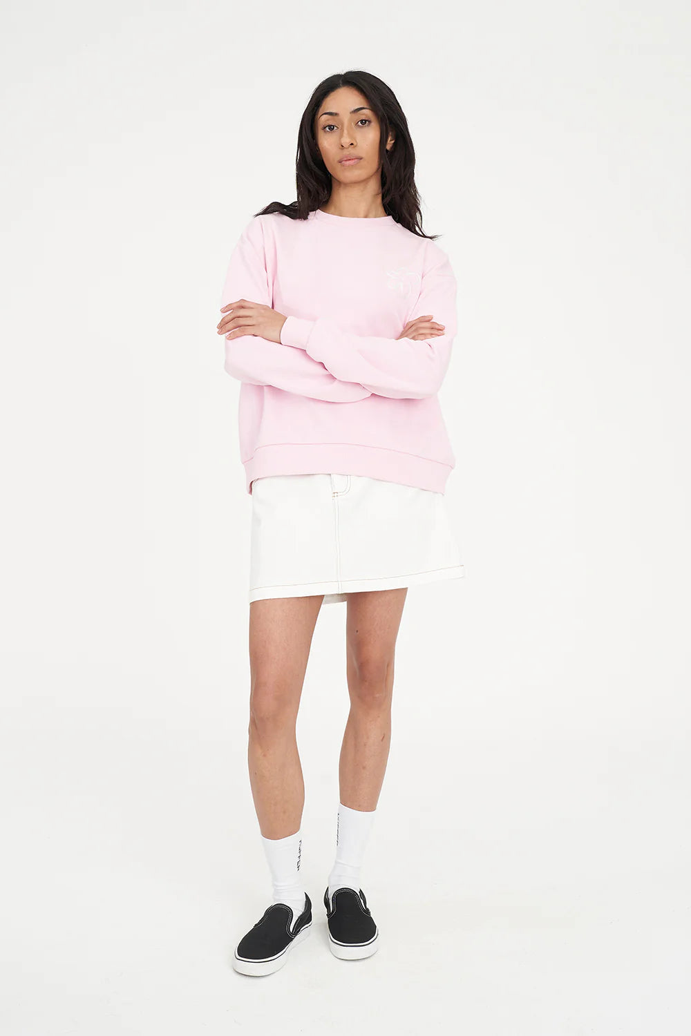 HUFFER SLOUCH CREW 350/DAISY CHAIN - PRIMROSE - THE VOGUE STORE