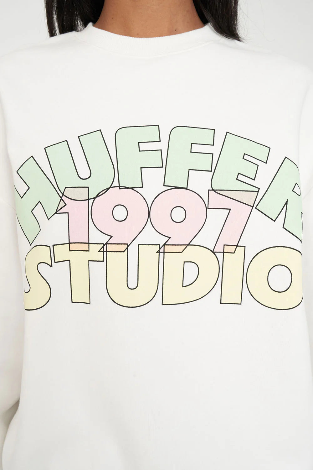HUFFER RELAX CREW/CHROMA - CHALK - THE VOGUE STORE