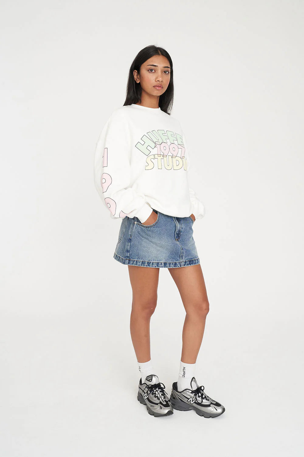 HUFFER RELAX CREW/CHROMA - CHALK - THE VOGUE STORE