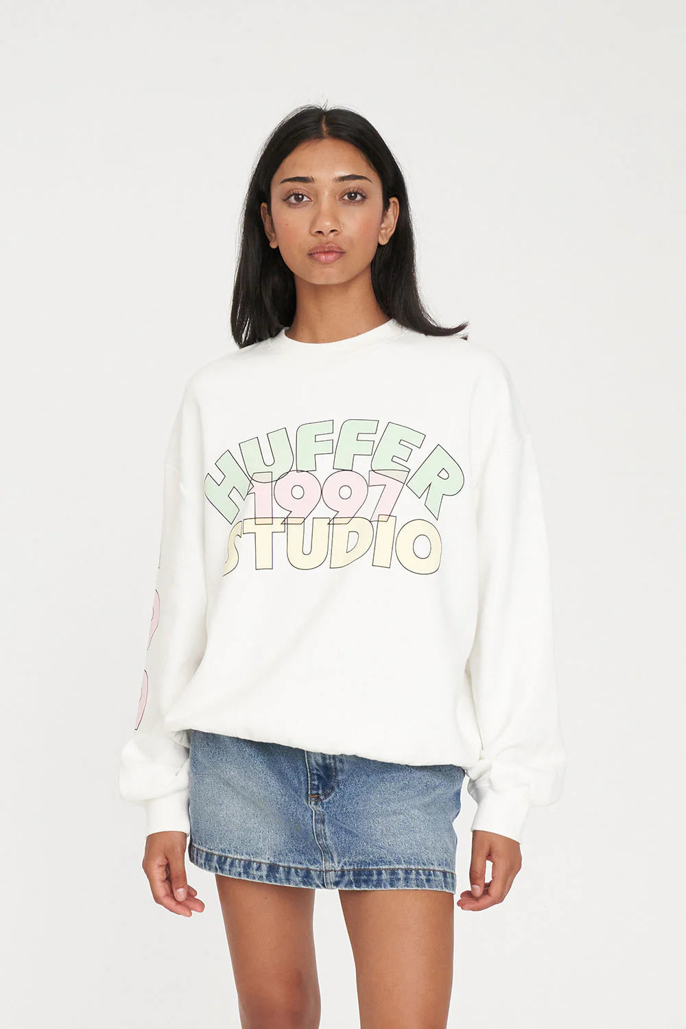 HUFFER RELAX CREW/CHROMA - CHALK - THE VOGUE STORE