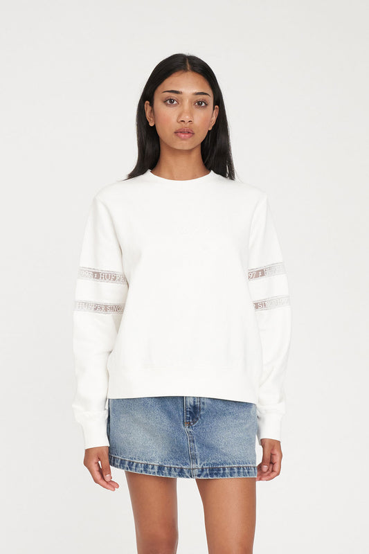 HUFFER CLASSIC CREW 350/CHERIE - CHALK - THE VOGUE STORE