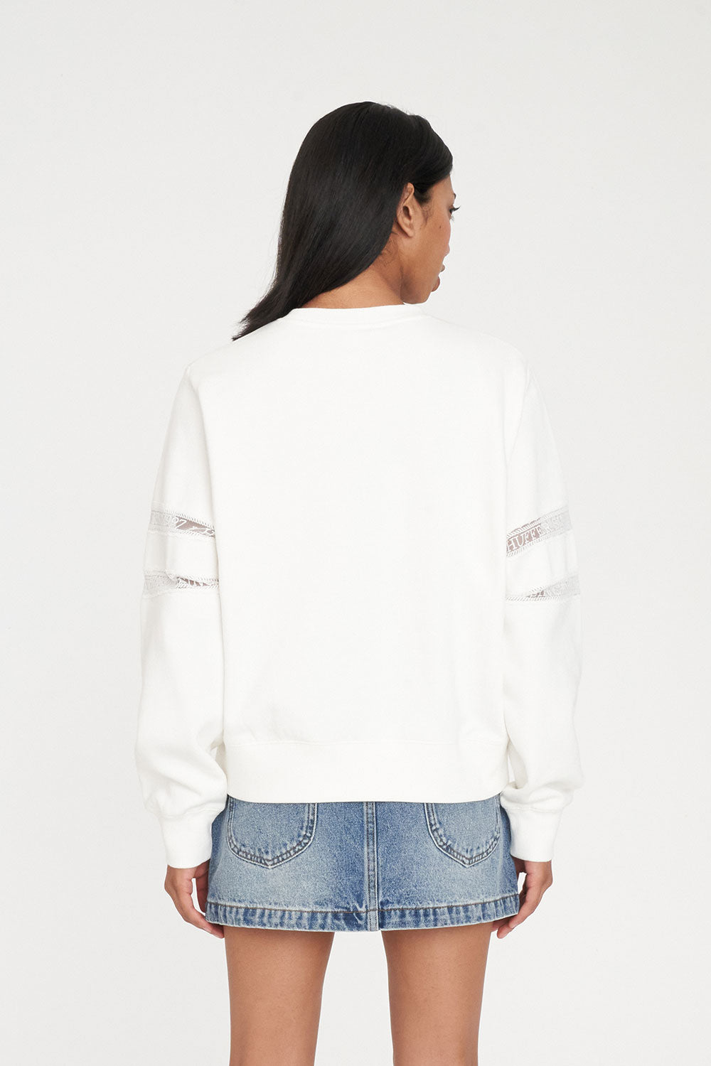 HUFFER CLASSIC CREW 350/CHERIE - CHALK - THE VOGUE STORE