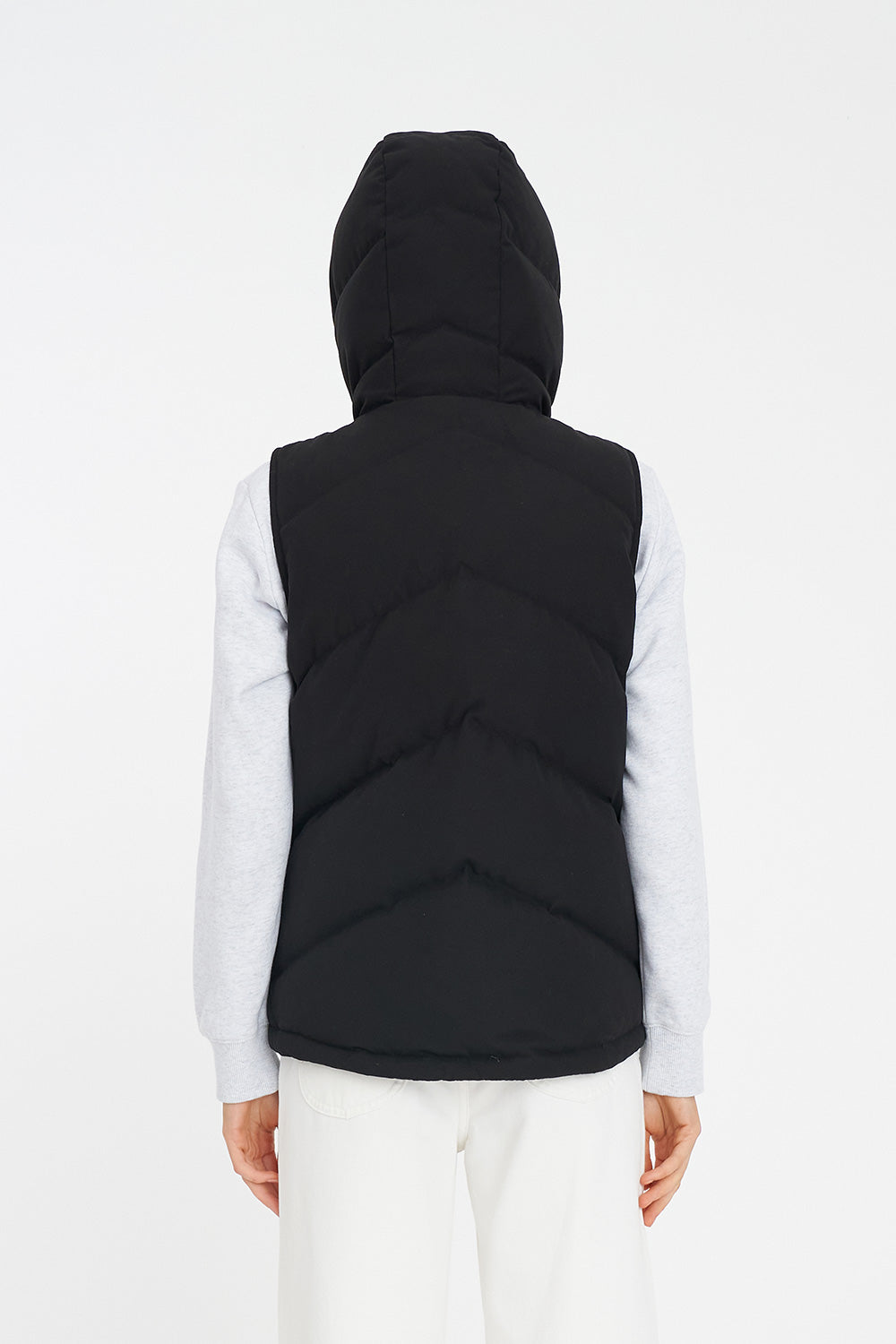 HUFFER CLASSIC DOWN VEST - BLACK - THE VOGUE STORE