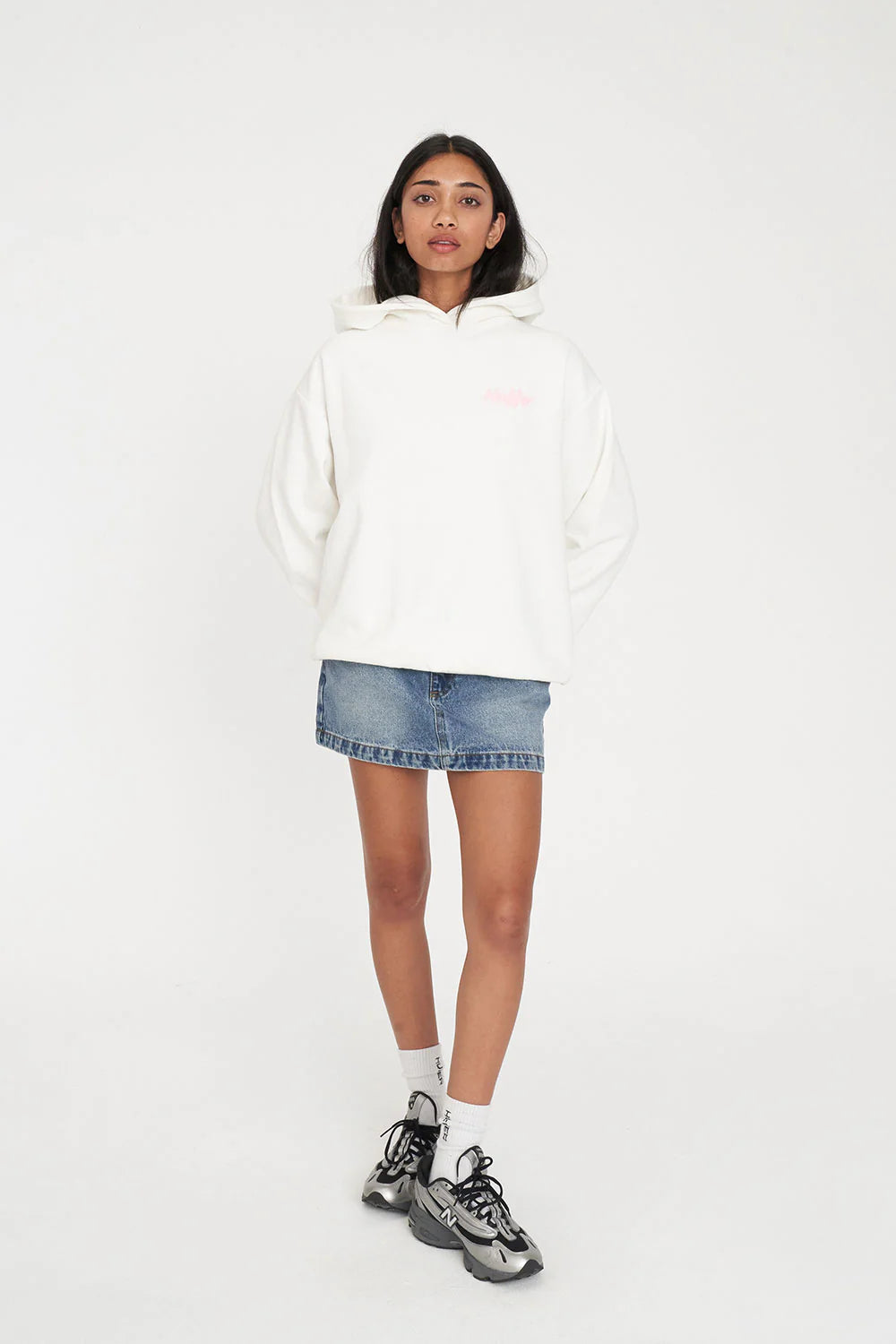 HUFFER WEEKEND HOOD/TRIO - CHALK - THE VOGUE STORE