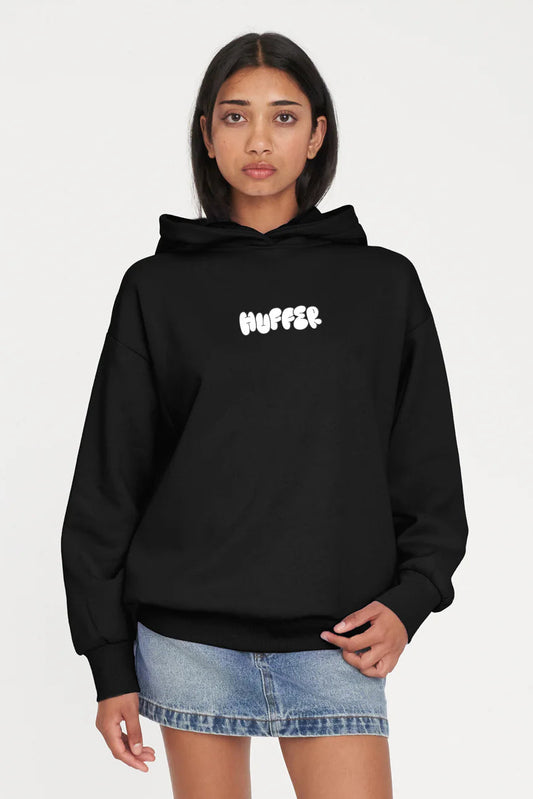 HUFFER WEEKEND HOOD/PUFFY - BLACK - THE VOGUE STORE