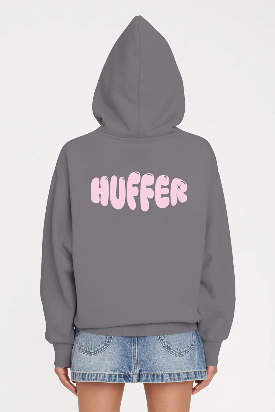 HUFFER WEEKEND HOOD/SQUAKEY - FLINT GREY - THE VOGUE STORE