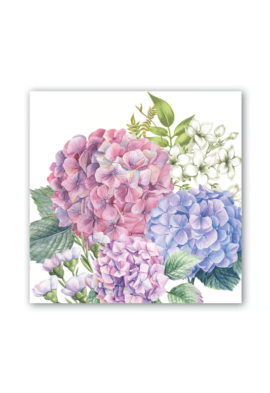 WILD HYDRANGEA PAPER NAPKINS - COCKTAIL - THE VOGUE STORE