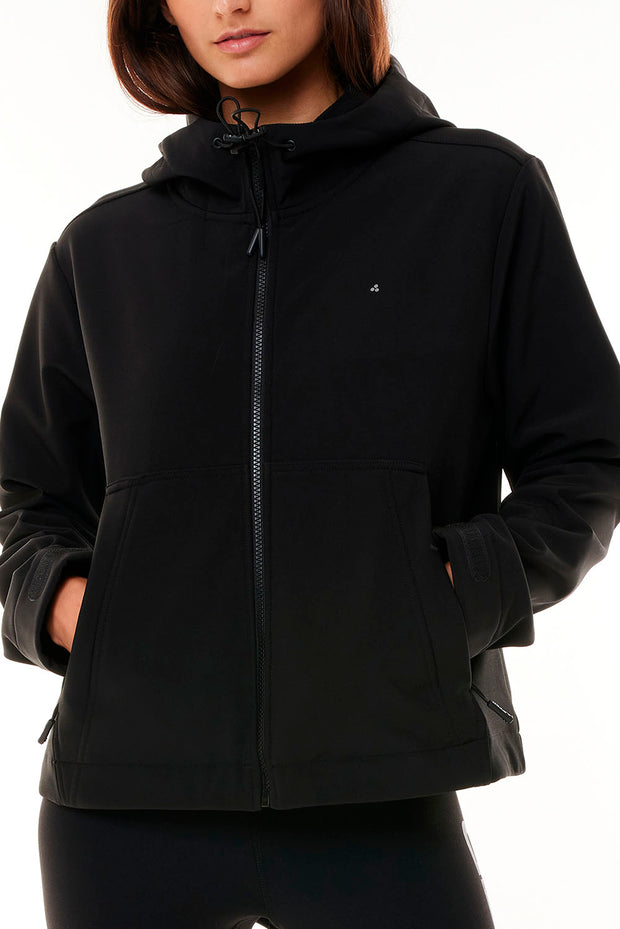 HUFFER WOMENS SOFTSHELL JACKET - BLACK - THE VOGUE STORE