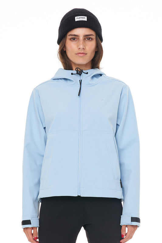 HUFFER WOMENS SOFTSHELL JACKET - GLACIER - THE VOGUE STORE