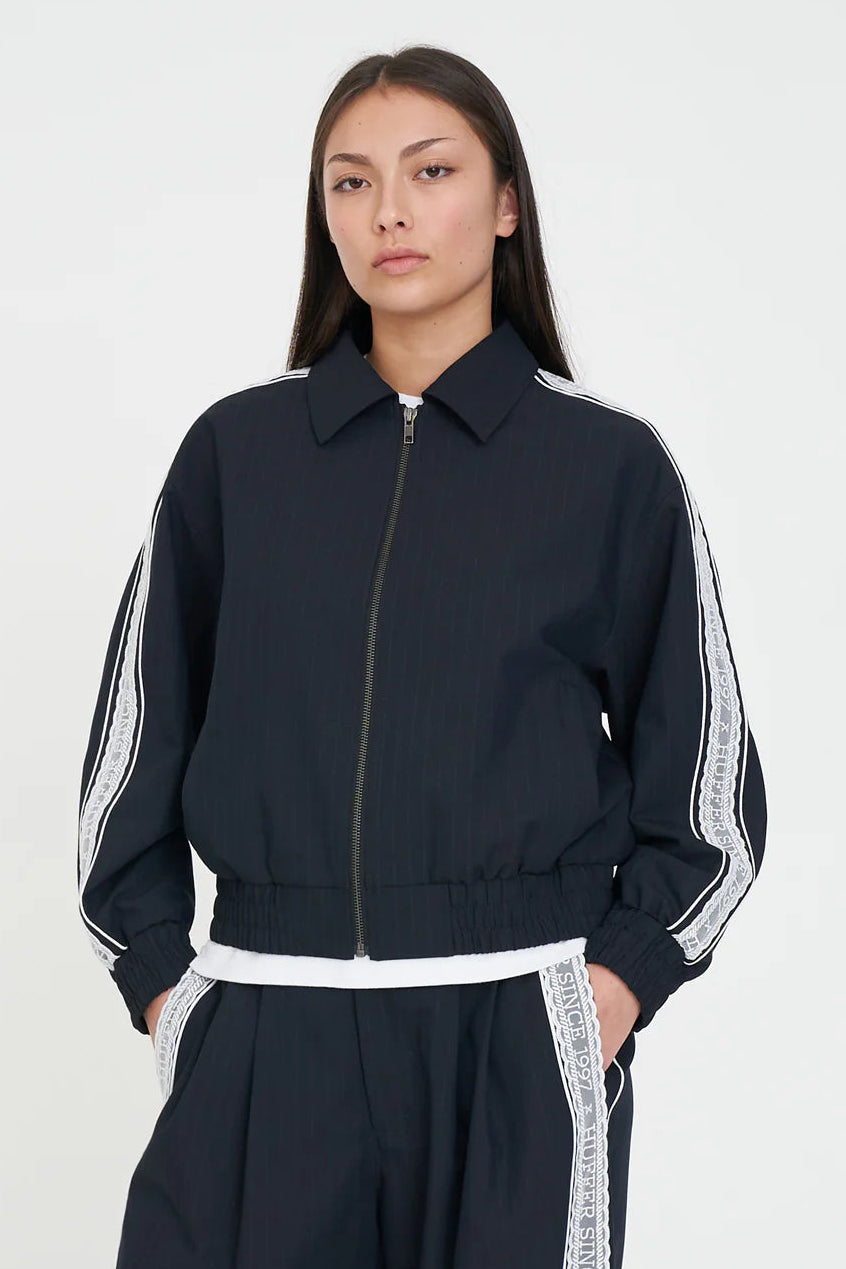 HUFFER FRANKIE JACKET - NAVY - THE VOGUE STORE