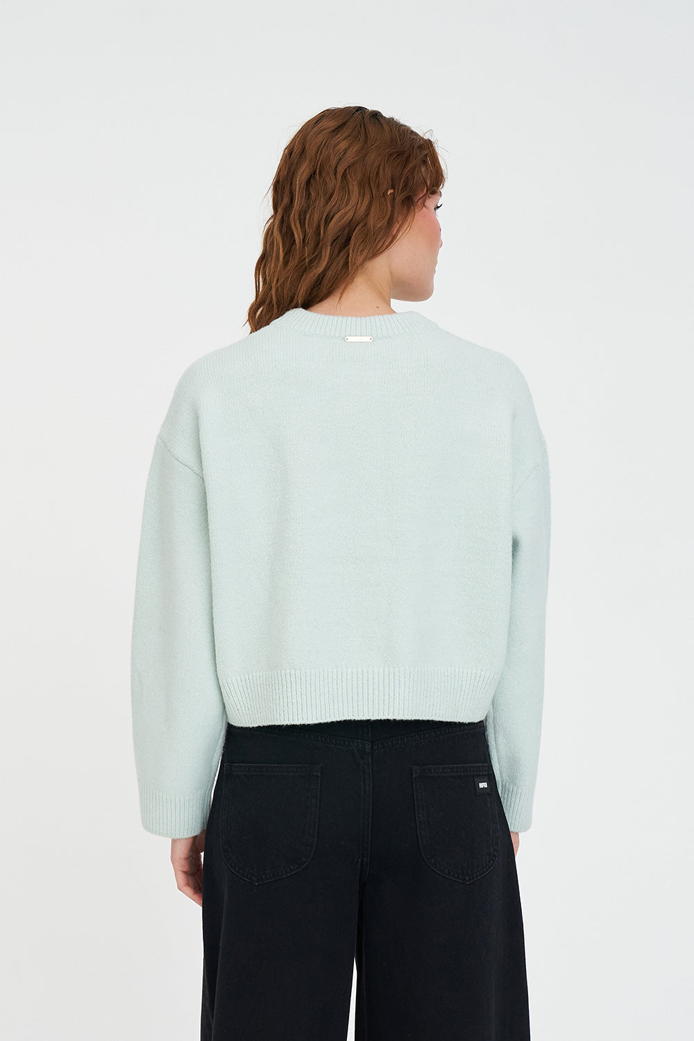HUFFER ELLE CROP CARDIGAN - MINT - THE VOGUE STORE