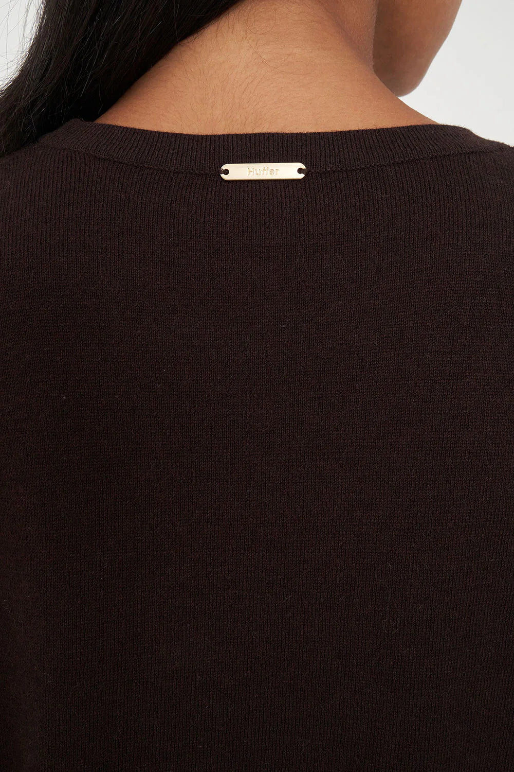 HUFFER MERINO NEVE CREW - CHESTNUT