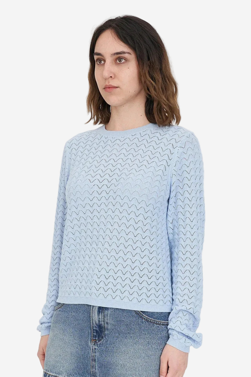 HUFFER ZIGGY CRUISE LS TOP - BAY BLUE - THE VOGUE STORE