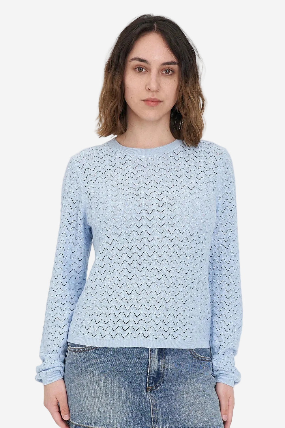 HUFFER ZIGGY CRUISE LS TOP - BAY BLUE - THE VOGUE STORE
