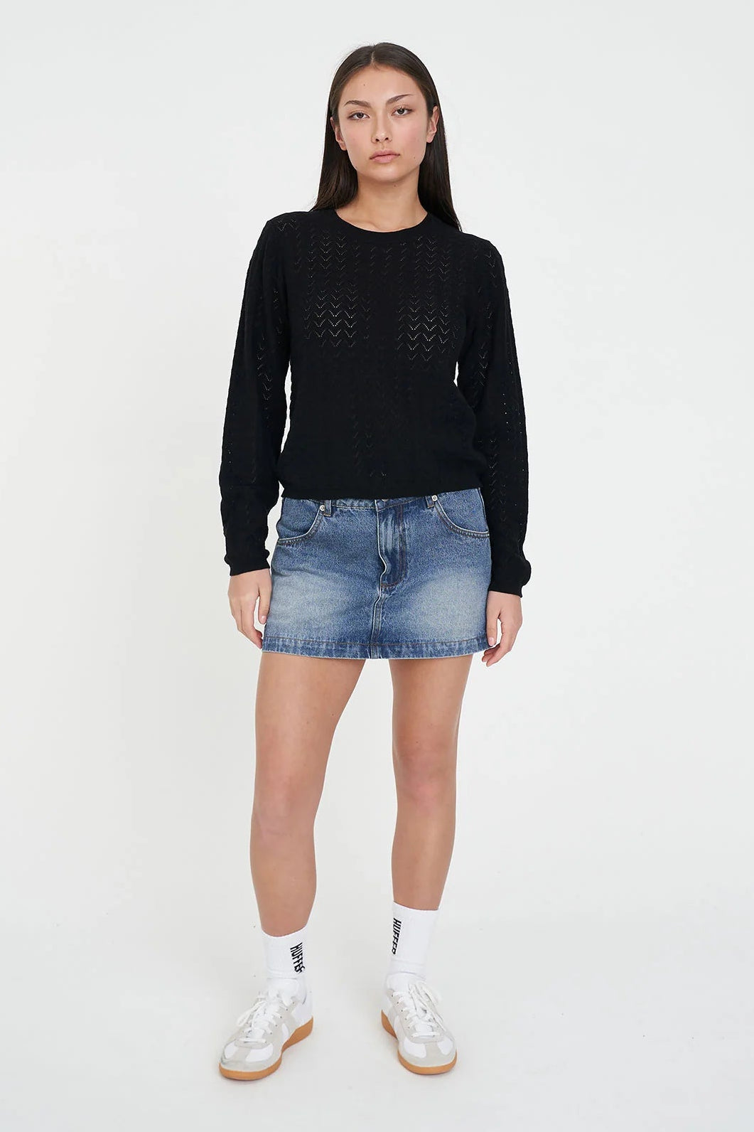 HUFFER ZIGGY CRUISE LS TOP - BLACK - THE VOGUE STORE