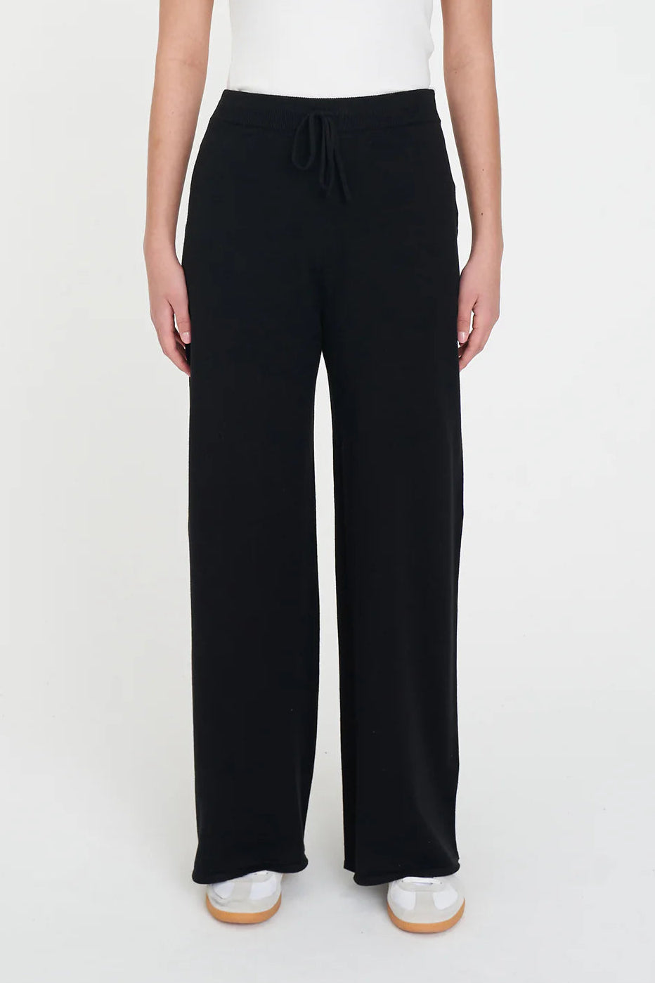 HUFFER CRUISE KNIT PANT - BLACK - THE VOGUE STORE
