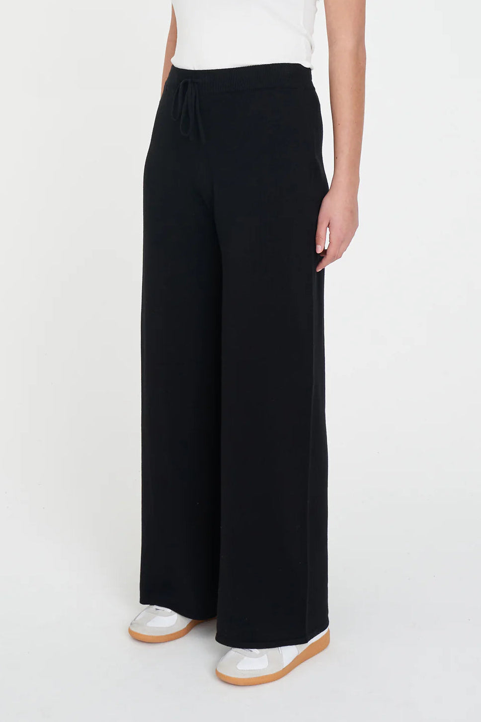 HUFFER CRUISE KNIT PANT - BLACK - THE VOGUE STORE