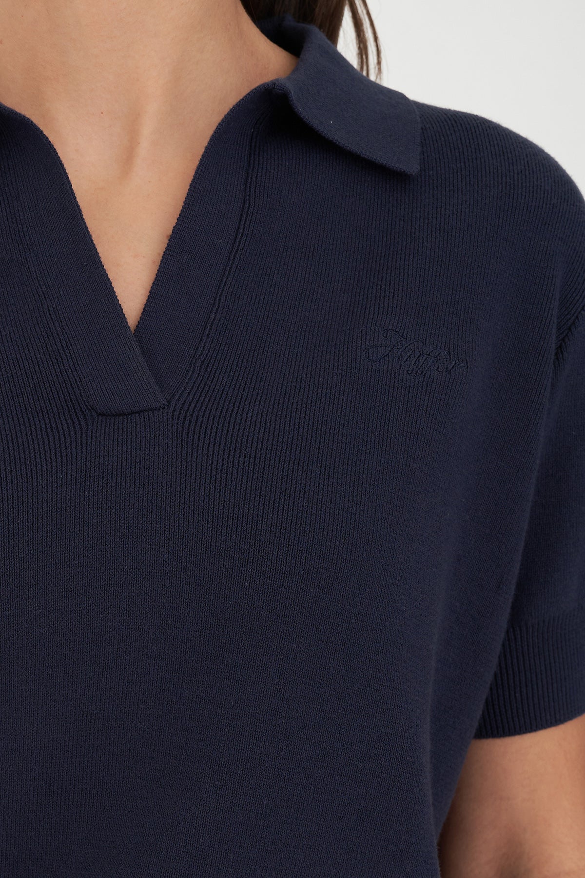 HUFFER CLASSIC SS KNIT POLO - NAVY - THE VOGUE STORE