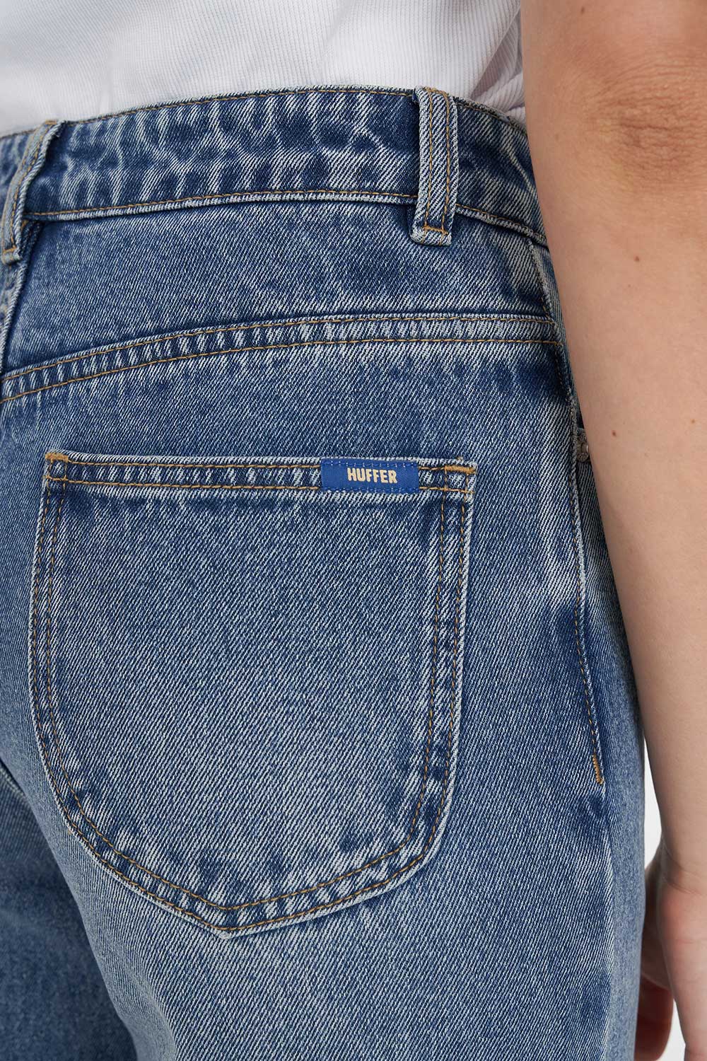 HUFFER STRAIGHT TALKER JEAN - CANYON BLUE - THE VOGUE STORE
